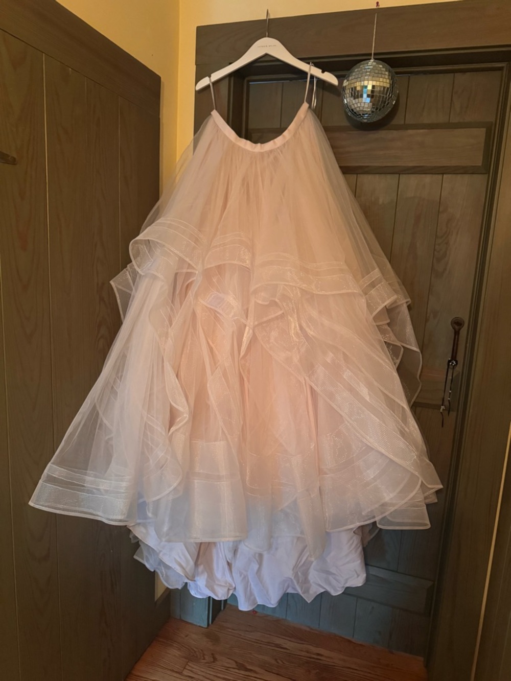 Wtoo Blush Layered Tulle Ball Skirt